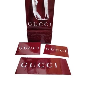 Gucci Burgundy Gift Bag Collection New Burger color